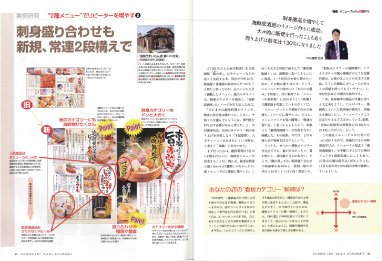 日経レストラン 2007年12月号 メニューブックは2種つくれ！